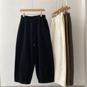 Plus Size Womens Clothing 150.00kg Elastic High Waist Cropped Tappered Pants Plus Size Ladies Idle Style Loose Slim Fit Wide-Leg Harem Pants 2