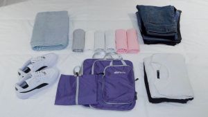 Alameda Compression Packing Cubes4-piece set with multiple colorsLuggage Packing Organizers for Travel Accessories with Shoe Bag & Toiletry Bag