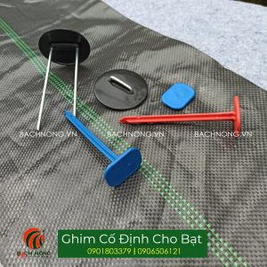 COMBO 10 Ghim Sắt Kem Ghim màng phủ hoặc ghim bạt chống cỏ ghim dài 13cm