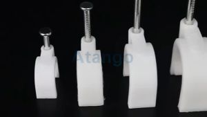 Pvc Cable Clip Round And Flat 5mm-14mm Telephone Wire Layout Nail Clips (100pcs/Per Pack)