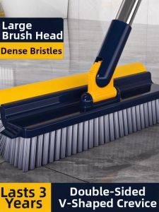 Hansvinu | Hard Bristle Long Handle Floor Brush for Bathroom Cleaning