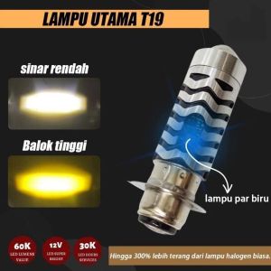 cuci gudang lampu depan led h6 laser lampu utama h6 laser jauh dekat putih kuning plus senja biru