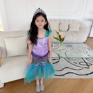 [HÀNG LOẠI 1] Váy Nàng Tiên Cá cho bé gái Đầm công chúa Tiên Cá cosplay Halloween