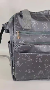 NATURAL MOMS TAS DIAPER BAG EXTRA WIDE OPEN EWO / TAS DIAPER BAG LEGACY BLACK + COOLER BAG + ICE GEL FREE / TAS BAYI