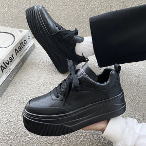 Fashionable Thick-Heeled Mens Sneakers Winter New Style Casual Shoes Comfortable All-Match Low Top Sneakers Trendy White Sneakers