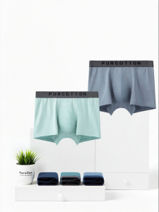 Purcotton | Cotton Elastic Thin Breathable Boxer Shorts for Men