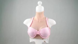 KOOMIHO Silicone Breast Forms A/B/C/D/E/G/H Cup Huge Fake Boobs Transgender Drag Queen Shemale Crossdresser Beginner 1TH GEN