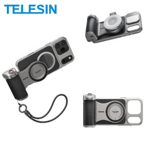 TELESIN | TELESIN Master Grip Kit for iPhone 17 Pro ProMax Phone Camera Magnetic Grip Graphene Case for iPhone Cooling Phone Handle Holder