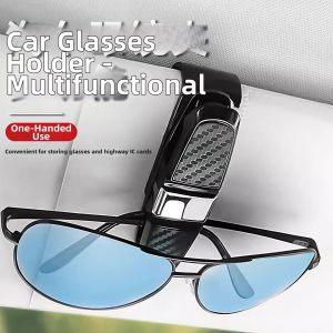 Multifunctional Car Visor Sunglasses Holder