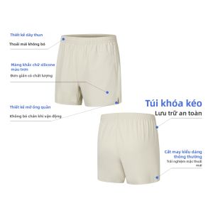 Erke | Quần Short Thể Thao Nhanh Khô Cho Nữ Mùa Hè Có Túi Đựng Kéo