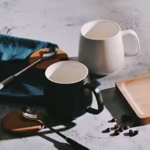 Couple Cup Anniversary Coffee Cup Set Ceramic Mug Gift Box Set Office Drinking Spoon Mugs