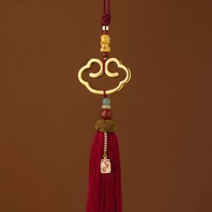 rosekey | Lucky Wish Car Pendant Brass