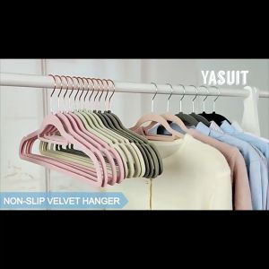 10/20/50 pieces Lavenlisa Premium Velvet Hanger Flocking Non-Slip Multipurpose Super Quality Silver Rose Gold Hook Pleated Broad Hanger Economy Penyangkut Baju Ready Stock Malaysia Seller