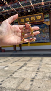 Jingtai Blue Enamel Bracelet Flower Series Zakira Mother Hand String