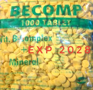 BECOMP 1000 Tablet  Vitamin Hewan Kambing Sapi Domba Ayam Bebek Burung by Raid All