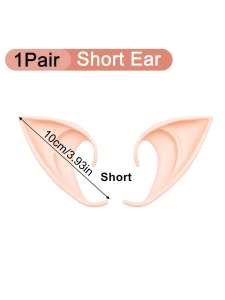 1/2/4Pairs Cosplay Fairy Pixie Elf EarsAnime Party Dress Up Costume Masquerade Accessory Halloween Christmas Party Photo Props
