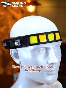 Nụ Cười Cá Mập Td0223 Đèn Pha Led 5 Chế Độ Cảm Ứng Làm Việc Đèn Pha Loại C Có Thể Sạc Lại đèn pha đèn vàng trắng Không Thấm Nước làm việc ngoài trời Chiếu Sáng