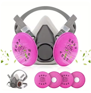 6200 2097 Filter Goggles Half Face Reusable Respirator Mask Epoxy Dust Paint Organic Vapor Welding wooding
