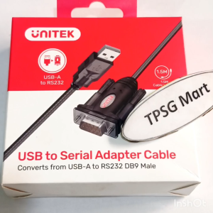 Cáp USB ra RS232 (USB ra Com 9 DB9M Kim Đực) / Chuẩn USB 2.0 ra RS232 (UNITEK Y105)