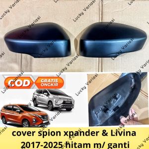 Cover Spion Xpander all new Livina Xpander Cross 2017 2020 2023 2025 hitam model ganti