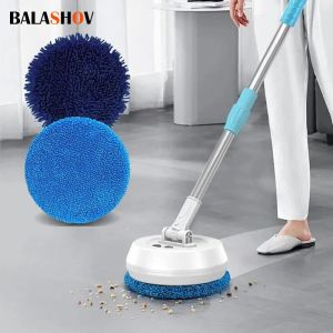 ไร้สายไฟฟ้า Spin Mop เครื่องทําความสะอาดอัตโนมัติ 2 in 1 Wet & Dry Home Cleaner รถกระจกเพดานประตู Windows เครื่องทําความสะอาดพื้น