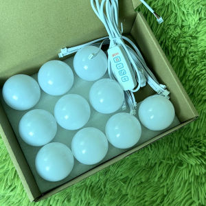 Make Up Mirror Vanity Light 10 หลอดไฟหรี่แสงได้ปรับความสว่างสี Light Stick On สําหรับแต่งหน้าโต๊ะเครื่องแป้ง