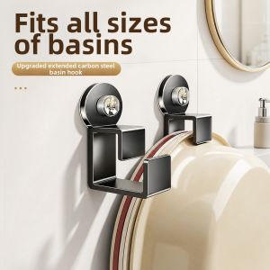 HALEXIONG | No-Drill Wall-Mounted Face Basin Rack