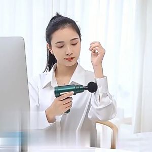 MI-C1170 Alat Terapi Otot Pijat Massage Gun 4IN1 Pijet Electric Portable Muscle Gun Relaksasi Fasia