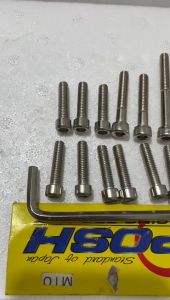 BAUT BLOK MESIN CVT MIO DAN NOUVO FULL SET ISI 13 PCS POSH