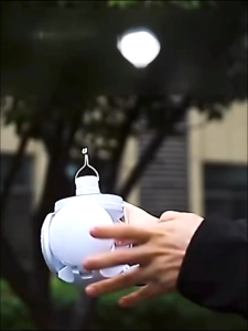 【Top sold】Foldable Portable LED Outdoor Waterproof Folding Football Light Emergency Light Bulb USB Rechargeable Multi-scene Emergency Charging Light Dual Mode Charging Outdoor Camping Spherical Night Light Indoor and Outdoor Lighting