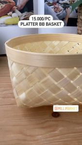 BAMBOO PLATTER BASKET / keranjang bambu