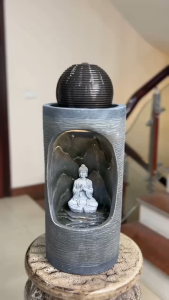 Thác nước phong thủy decor trang trí nhà cửa ( 20x20x49cm) ( mã 1250204HL )