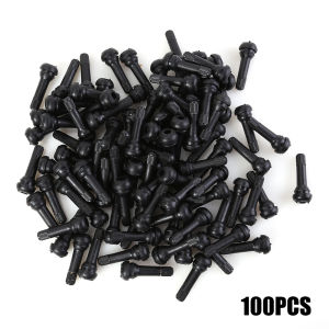 [ToolOutlet]100pcs TR-414 Snap In Rubber Valve Stems TR414 Tyre Tire Valves with Caps