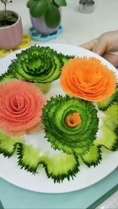 Dụng cụ tỉa hoa cà rốt rau củ quả Lưỡi dao sắc bén dễ dàng thao tác Kích thước 16x5.8Cm