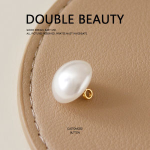 Elegant Semi-Round Pearl Buttons for Shirts and Coats