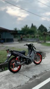 STRIPING STICKER LIS LES POLET yamaha jupiter z silver hitam biru 2007 list body standar berkualitas termurah Mahkota Stiker