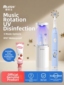 BILESHI | Voice Guided Auto-rotating Electric Toothbrush for Kids Large Screen