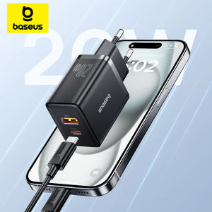 BASEUS | Baseus 20W PD Charger Quick Charge USB Type C Charger for iPhone 16 15 14 13 12 11 Xiaomi Earphones Phone Charger Fast Charger