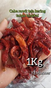 Cabe Teja Kering 1Kg Cabai Rawit Impor Super Pedas/ COD
