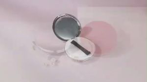 Cosmetic Container Powder Case Portable Travel Container with Velvet Powder puff and Mirror
