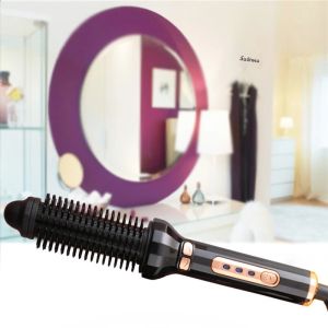 Hot Air Spin แปรงสำหรับจัดแต่งทรงผมและ Frizz Control หมุนอัตโนมัติ Curling ไอออน Curler แปรงไดร์เป่าผม
