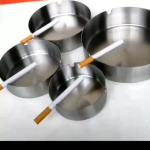 Asbak Stainless Steel Tebal Modern Cafe Style