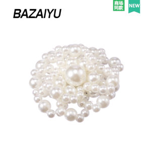 Pearl Flower Shoe Buckle Accessory for Clog Shoes Elegant Sensation Fish Brand Metal Spring 2025 Collection