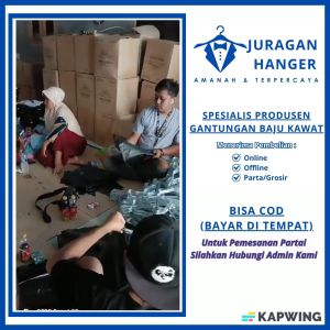 Juragan Hanger - (ISI 60PCS) Gantungan Baju Anti Karat - Hanger Kawat Stainless Steel Gratis Ongkir