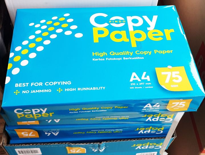 KERTAS F4/A4 kertas printer,kertas photo kopi 500 shet lembar | Lazada