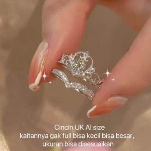 C01 (Beli 2 dapat bonus) COD (dapat 2 pcs)Cincin couple titanium wanita Korea