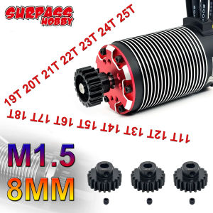 SURPASS HOBBY M1.5 8mm Motor Gear 11T 12T 14T 16T 18T 19T 22T 23T 25T Metal Pinion Gear for Traxxas X-Maxx 1/5 1/6 RC Car Parts