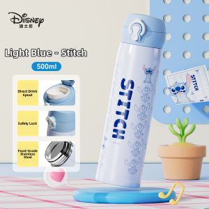 Childrens Stainless Steel Thermal Tumbler With Direct Drink Straw Portable and Aesthetic Snap Lid