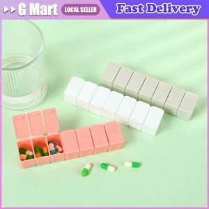 Portable Medicine Vitamin Holder Container Travel Pill Organizer Moisture Proof Pills Box For Pocket Purse Daily Pill Case Weekly Pill Box Travel Medicine Storage Pill Case Organizer Drug Container Tablet Dispenser Plastic Independent Lattice