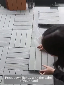 [PROMO 20PHP] 30 X 30cm WPC Wooden Deck Tiles Wood-Plastic Composite Floor for Garden Balcony Flooring